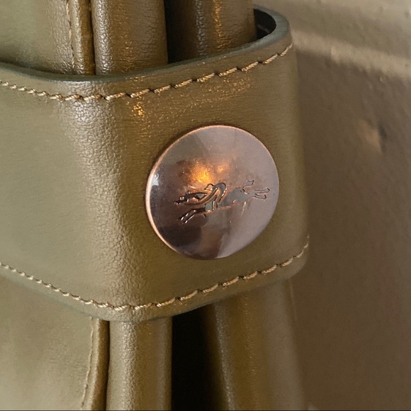 NWOT Longchamp Olive Leather Tote - Picture 6 of 15